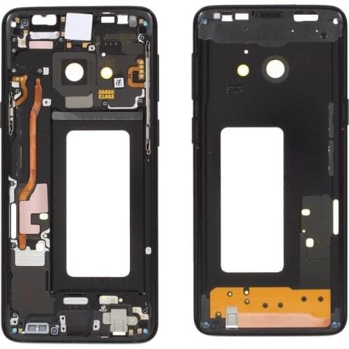 For Samsung Galaxy S9 SM-G960F Black/Blue/Gray/Purple Color Rear Back Frame Board Plate Housing Middle Cover