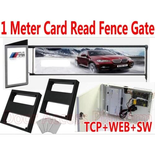1 Meter Card read range Car in and Car out control Palisade Arm LED Light Access control Car Parking system Vehicle Barrier gate