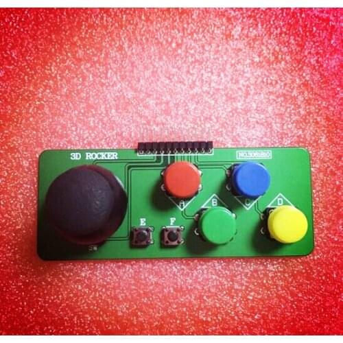 1pcs X 3D joystick module. PS2 rocker. Game handle. 360 degree rotation. Independent keyboard. Free Shipping