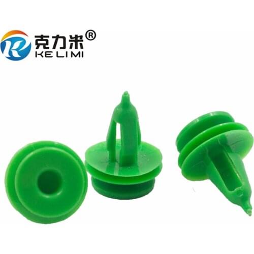 KE LI MI NO.9 Door Card Trim Panel Retaining Rivet Fastener Clips Green Auto Parts Garnish