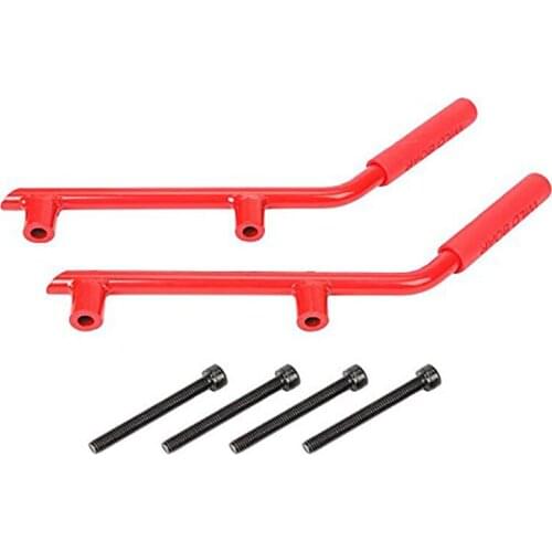 2 / 4 Door Aluminum Red Back Grip Handle Handle Hard Man Handle Top Handle Inner Handle for Jeep Wrangler 2007