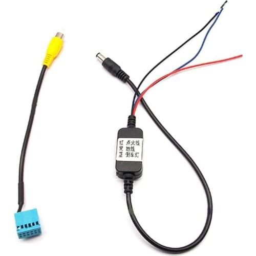 Car RCA Rear View Camera Plus Timer Relay Delay Filter MIB Conversion Cable Wire