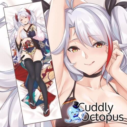 Anime Azur Lane Prinz Eugen Dakimakura Hugging Body 2WAY Pillow Case Cover Japanese Pillowcase Cushion Bedding Xmas Gifts Cud