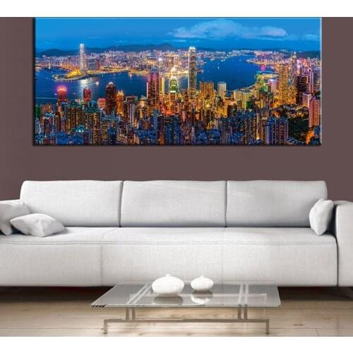 Diy 5d large diamond mosaic hong kong twilight diamond painting cross stitch 3d embroidery full drill landscape decor AA2422