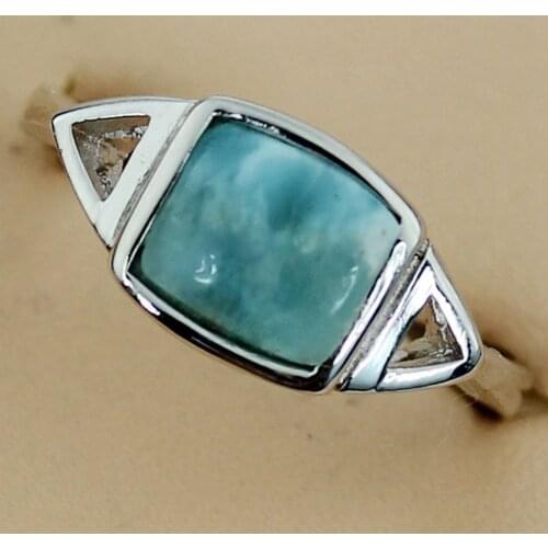 Fleure Esme Larimar Explosion models Wedding rings for women jewelery accessories dropshipping Hot Rhodium Plated R3531 size 6 7