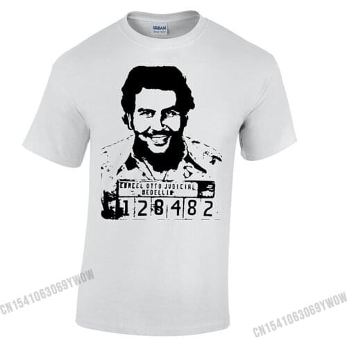 Crazy Bros Tees Pablo Escobar Drug Lord Narcos with Attitude Mens T-Shirt Cotton Leisure T Shirt Classic Men Top Simple Style