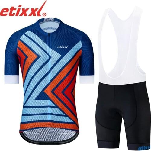 ETIXXL Men Italy Cycling Jersey Set Ropa De Camisa Ciclismo Short Sleeve Bike Clothing Sport Jerseys Cycling Set