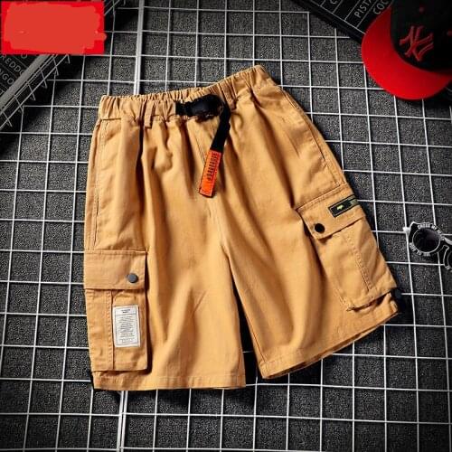 Mens work wear shorts hip hop casual shorts mens cotton loose work casual shorts in summer 2020