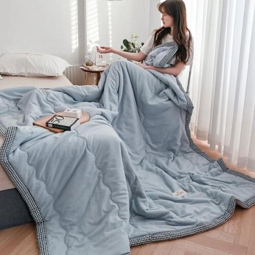 Soft Summer Quilt Breathable NEW Blanket Super Soft Premium Cotton Quilt Blanket Queen King Size Air Conditioning