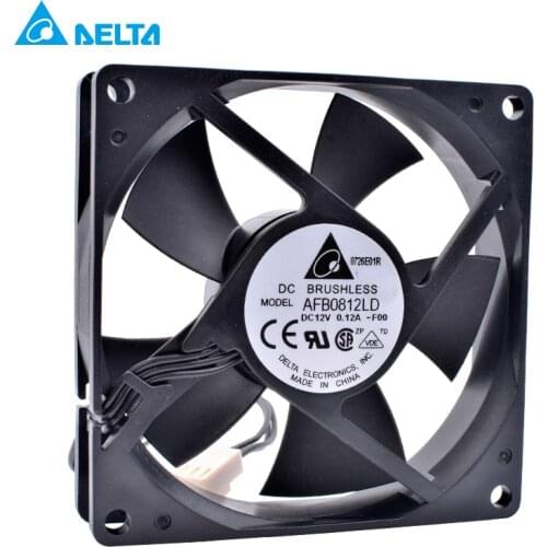 New and original AFB0812LD-F00 8cm 80mm fan 8020 12V 0.12A Double ball bearing computer CPU mute cooling fan