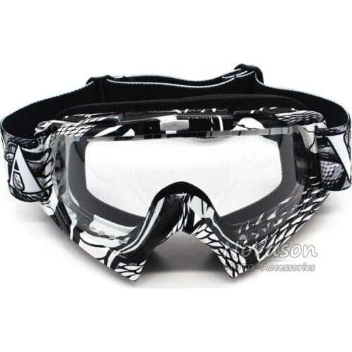 Transparent Lens Glasses Motorcycle Goggles Vintage Dustproof Ski Snowboard Glasses Dirt Bike Moto Gafas For Motorcycle goggles