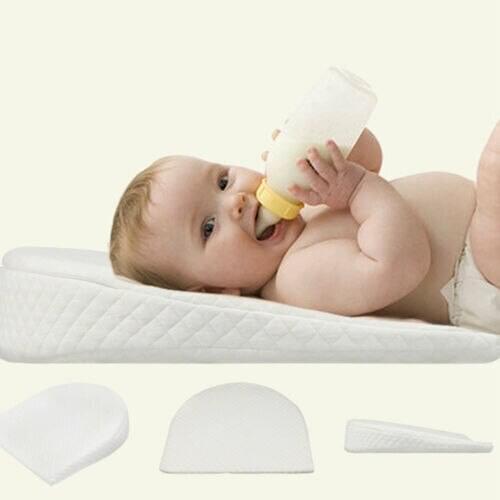 Anti-Spitting Milk Slope Memory Foam Pillow For Toddler Baby Milk Anti-Reflux Soft Cushion Cotton Pad Mat
