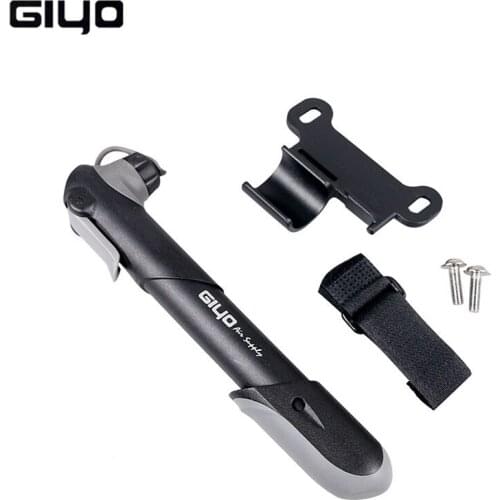 Giyo GP-04s Mini Portable MTB Mountain Bike Bicycle Pumps 100 psi High Pressure Cycling Hand Air Pump Ball Tire Inflator