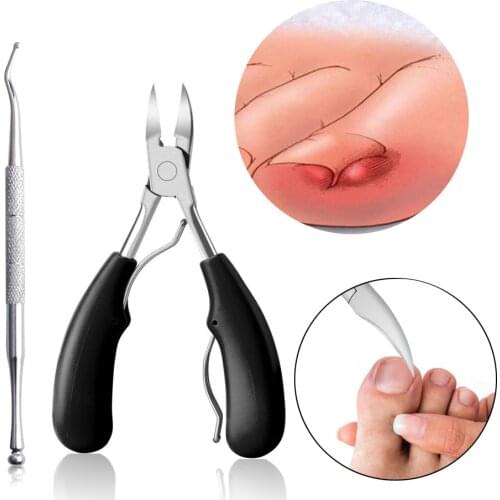 Professional Toe Nail Clippers Manicure Pedicure Cutters Cuticle Nippers Podiatry Claw Cutter Nail Scissors Cut Toenails Tools