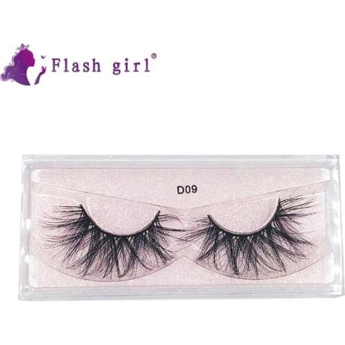 Flash Girl Mink Eyelashes Quality Eyelashes 1Pairs Reusable Extension Makeup False Lashes 5D Real