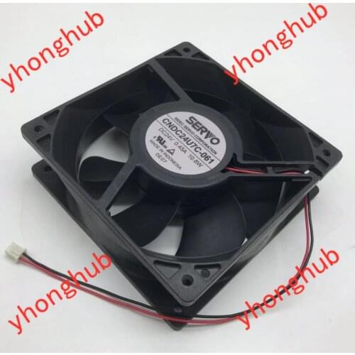 SERVO CNDC24U7C-061 DC 24V 0.45A 120x120x38mm 2-Wire Server Cooling Fan