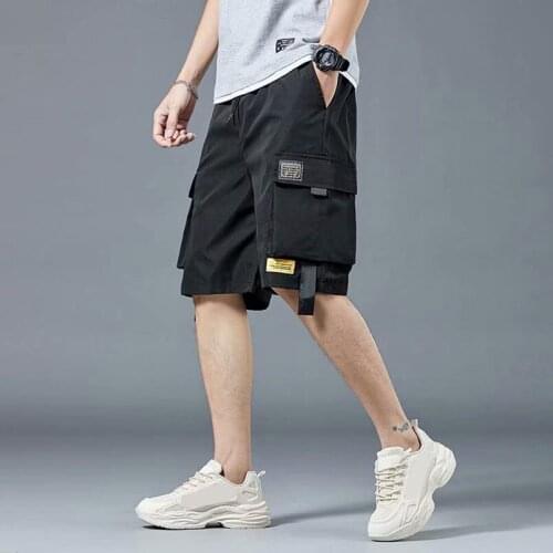 Summer Mens Casual Cargo Shorts Sports Running Shorts Homme Hip Hop Oversize Men Branded Clothing For Boy 2021