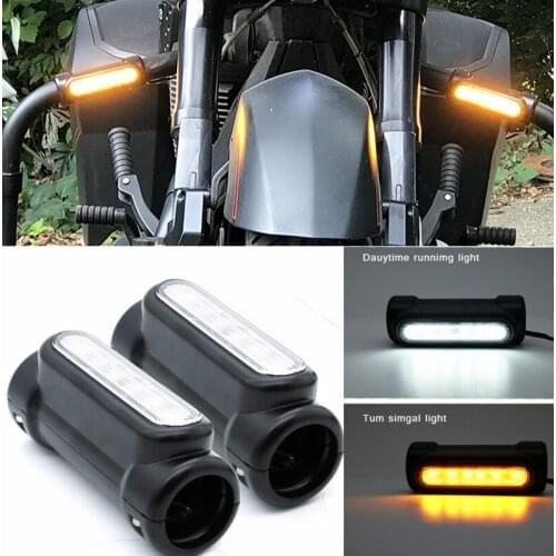 Motorcycle Highway Crash Bar Light Switchback Driving Light For Victory Harley Touring Chrome White Amber LED for Crash Bars