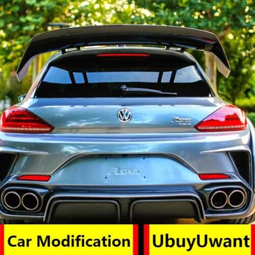 UBUYUWANT For Volkswagen Scirocco Carbon Fiber Rear roof Lip Wing spoiler For Volkswagen Scirocco 2010