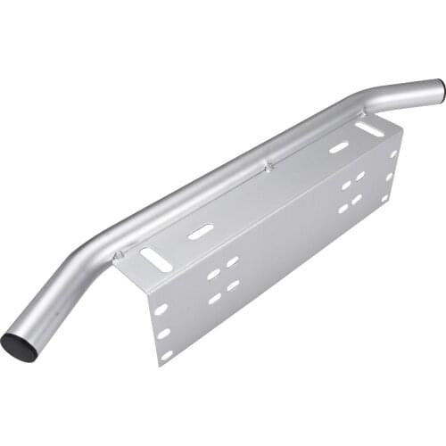 Universal Car Bar Front Bumper License Plate Mount Bracket Light Holder Chrome Fog Light Mount Bracket for SUV Truck Car