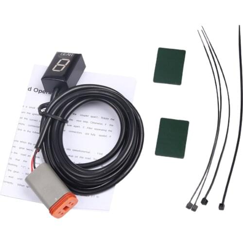 1-6 Level LED Display Gear Indicator Display Sensor with Reserved Socket Plug & play For Harley Models Lever