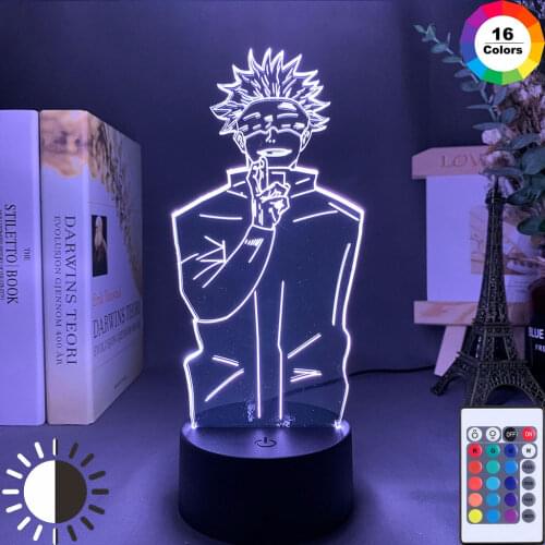 3D Night Lamp Anime for Kids Child Bedroom Decor Nightlight Colorful Dropshipping Manga Gift Night Light Birthday Xmas Creative