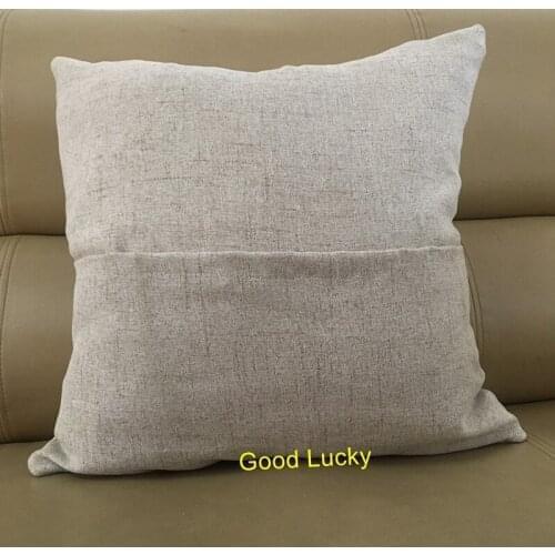 50pcs/lot Wholesale Monogram Personalized Decor Home Cotton Linen Square Decorative Pillow Case pillow cover