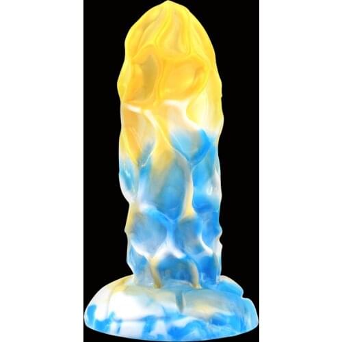 18*5.5cm Colorful Soft Huge Anal Plug Big Butt Plug Beads Anus Vagina Expansion Stimulator Female Masturbator With Suction Cup
