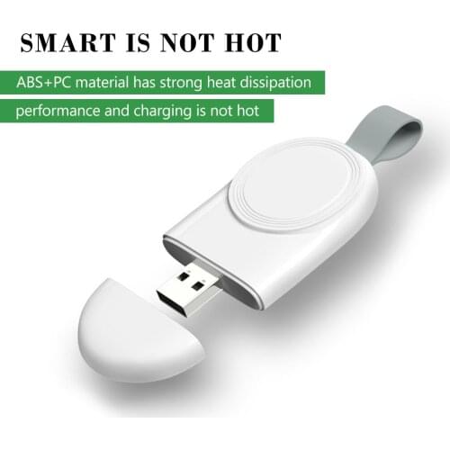 Portable Wireless Charger for Apple Watch Series 6 se 5 4 3 2 1 band strap Station USB Charger Cable for IWatch 6 se 5 4 3 2 1
