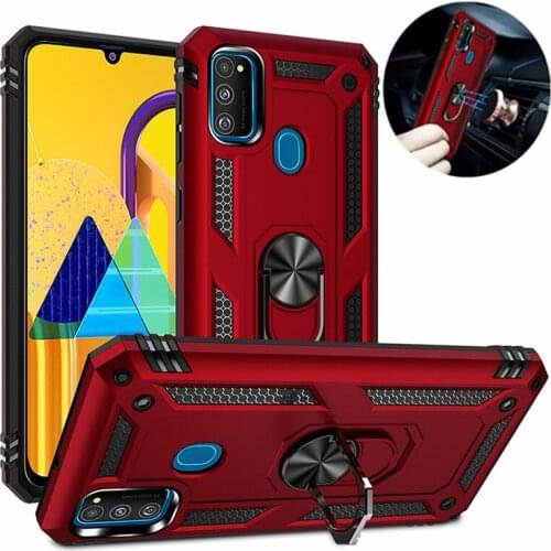 For Samsung Galaxy M30S Case Shockproof Armor Phone Case For Galaxy M30s M 30S SM-M307F M307 M307F Magnetic Holder Ring Cover