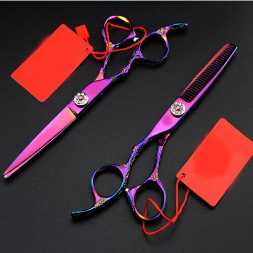 Custom Upscale left-hand Hair Cutting Straight Scissor Professional Hairdressing Barber Tool Shear Clipper Barber Supply