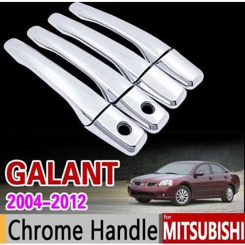 For Mitsubishi Galant 2004 - 2012 Chrome Door Handle Cover Trim Set 2005 2006 2007 2008 2009 2010 2011 Accessories Car Styling