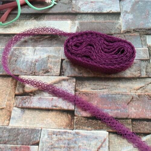 Wholesale 10 yards beautiful 15mm width Purplish Red lace ribbon lace embroidery DIY Decoration For Sewing Accessories