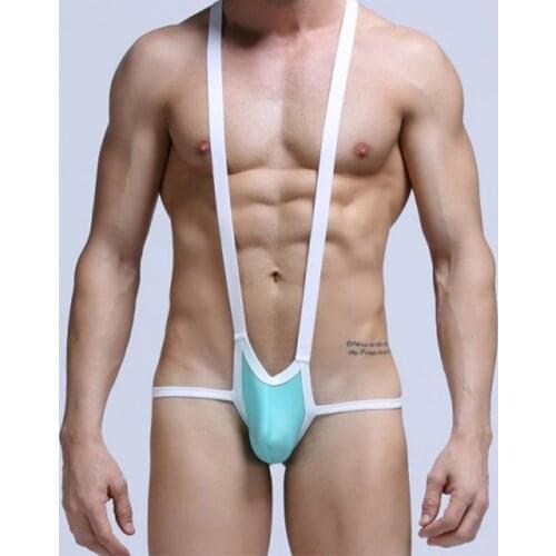 Hot New Swimsuit Sexy Mens G string homme Bikini Beach Mankini Swimwear Jockstrap Mens Thong Underwear Costume Bodysuit