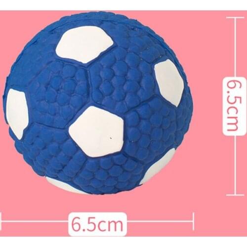 Latex Dog Chewing Squeaky Ball Toys Rugby Football Fetch Play Toy for Puppy Small Medium Pets Dog J2Y
