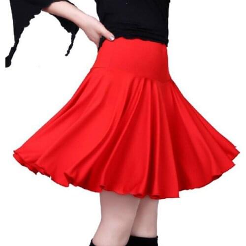 New Latin Skirts Women Lady Dance Costumes Stage Performance Skirt Adult Female Dancing Dresses Practice Skirts Dancewear