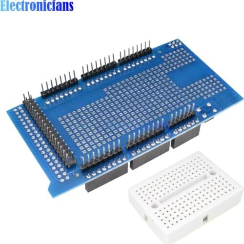 170 Tie PointS Proto Prototype Shield V3.0 V3 3.0 Expansion Development Board + Mini PCB Breadboard For Arduino MEGA 2560 R3 DIY