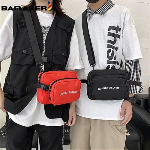 BAMADER Belt Bag Fanny Pack Women Men Fashion Letter Waist Packs Waistband Banana Bag Waist Bags Oxford Cloth Crossbody Bag