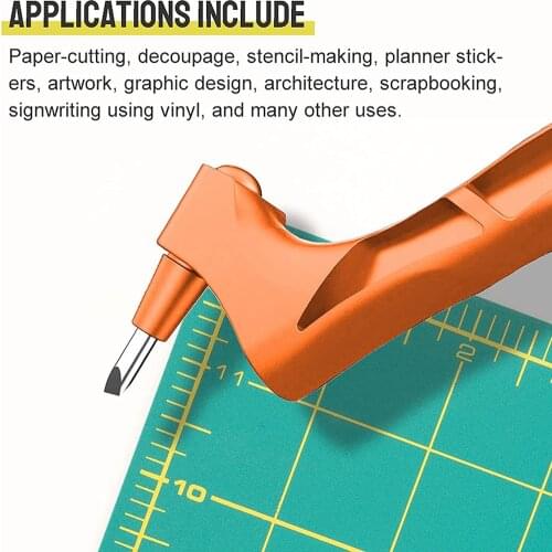 Craft Cutting Tools 360 Rotating Blade Paper-Cutter 3 Replace Blade Craft Cutting Knife DIY Art Wear-Resisting Art Cutting Tool