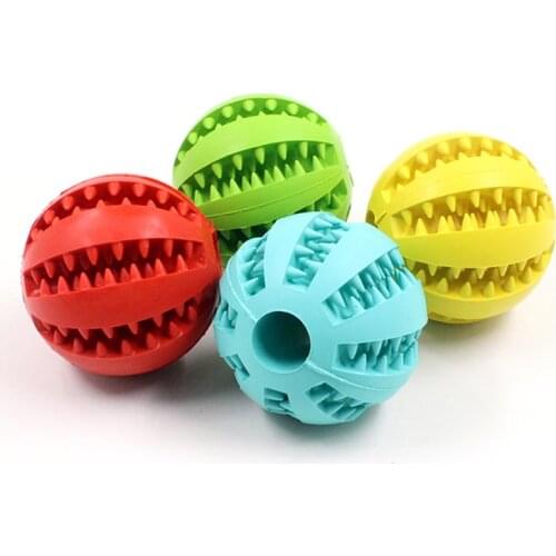 4.8CM/7CM Watermelon Shape Green Material Teeth Clean Ball Teeth Chewing Toys Safety Interactive Game Rubber Ball Pet DogToys