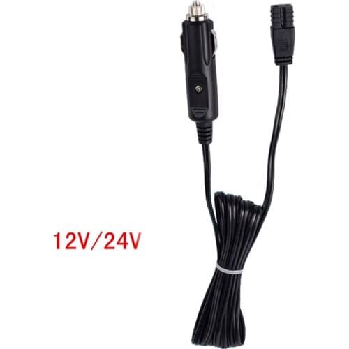 2 meter car refrigerator power cord DC24V/DC12V extension cord with fuse
