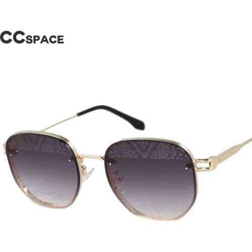 53017 Vintage Fashion Rimless Sunglasses Pattern Lace Women Famous Luxury Brand Design Sun Glasses Uv400
