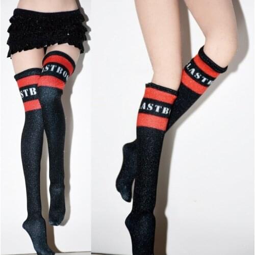 1/6 Scale Girl Soldier Sports socks Stockings High-rise stockings for PH UD LD JODOLL Body Model Action Figure Toys