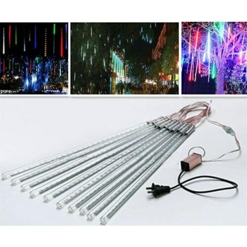 30cm/50cm LED Meteor Shower Falling Star/Rain Drop/Icicle Snow LED Xmas Tree String Light