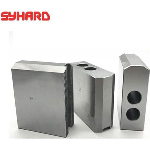 3pcs/set Heighten Oil Pressure Soft Jaw 5inch 6inch 8inch 10inch 120 Degree