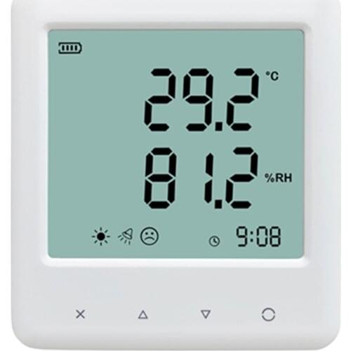 YEM-20 Thermo Hygrometer With History Alarm Status Indications Monitor Temperature Humidity CO2