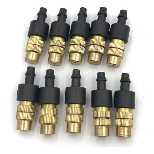 10pcs Garden Sprinkler Spray Nozzle Brass Misting Garden Hose Connector Sprayer Sprinkler Agricultural Irrigation Sprinkler