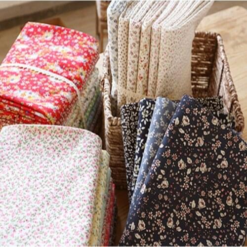 Pure Fabric Cotton 100% by the meter skirt Dress Plant Floral Strawberry Printed for Sewing Breathable flowers Brocade diy per