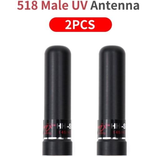 2 Pcs HH-S518 Dual-Band Short Antenna SMA-Male Vertex/Yaesu VX-7R VX-6R VX-150 VX-160 Radio Antenna