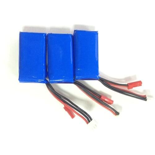 3pcs/lot 7.4V 400MAH 20C Lipo Battery for RC car RC aircraft For 4.3 inch FPV Screen